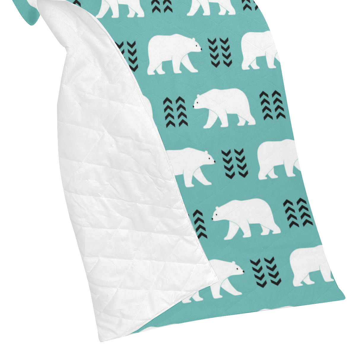 Polar Bear Pattern Print Design A05 Premium Quilt