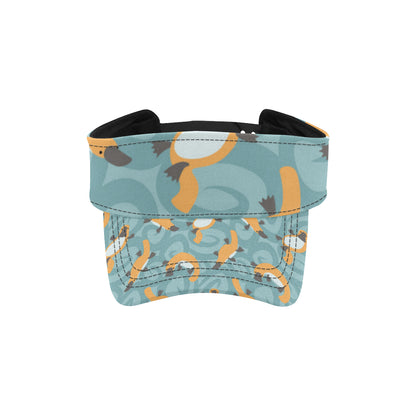 Platypus Pattern Print Design A01 Unisex Sun Visor