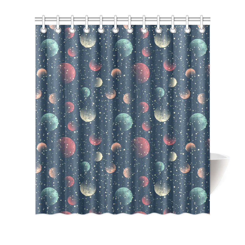 Cosmic Pattern Print Design 04 Shower Curtain