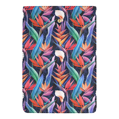 Tropical Flower Pattern Print Design TF023 Women's Trifold Wallet