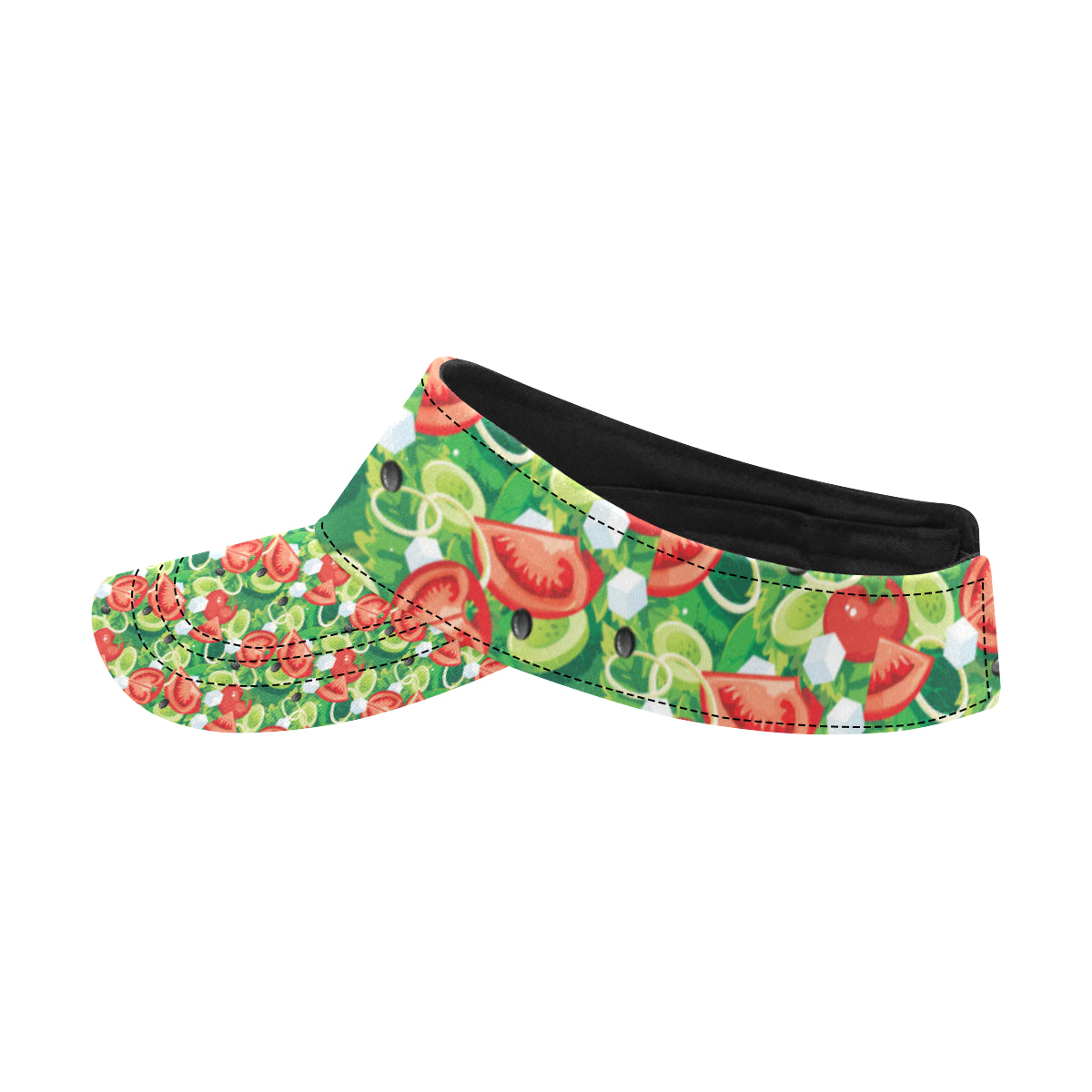 Vegan Salad Themed Design Print Unisex Sun Visor