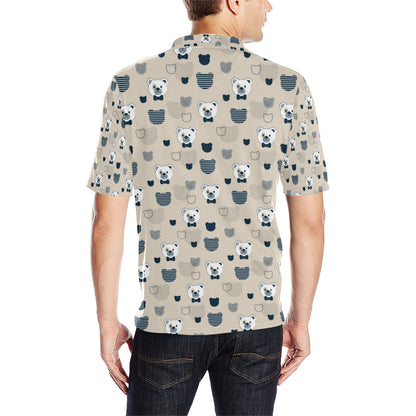 Bear Pattern Print Design 05 Men Polo Shirt