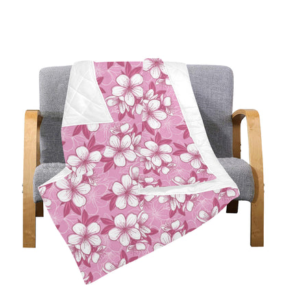 Cherry Blossom Pattern Print Design CB02 Premium Quilt