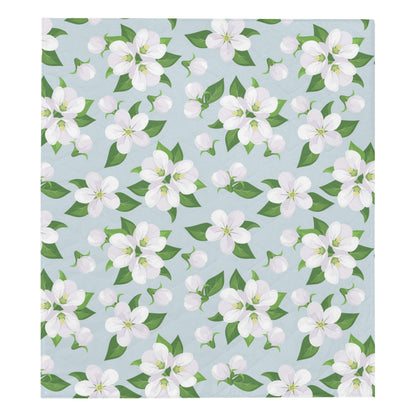 Apple blossom Pattern Print Design AB04 Premium Quilt
