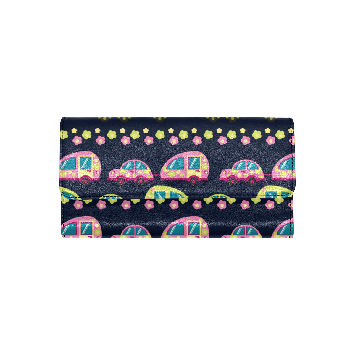 Camper Cute Camping Design No 3 Print Women's Trifold Wallet