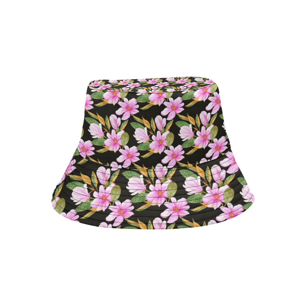Magnolia Pattern Print Design MAG08 Unisex Bucket Hat
