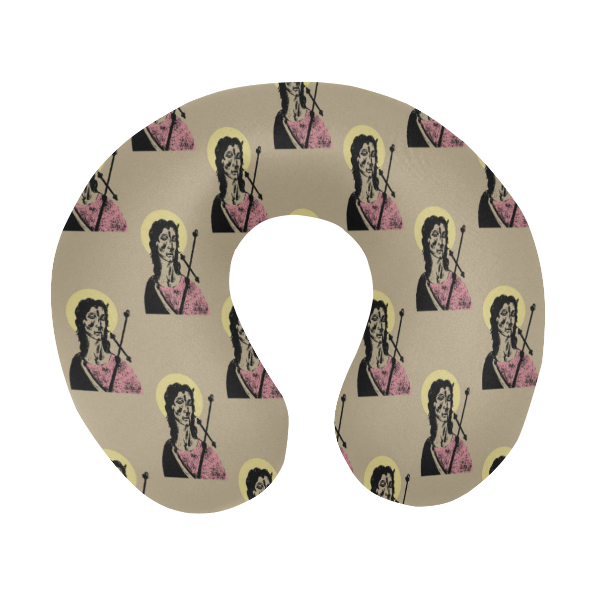 Christian Pattern Print Design 04 U-Shaped Travel Neck Pillow