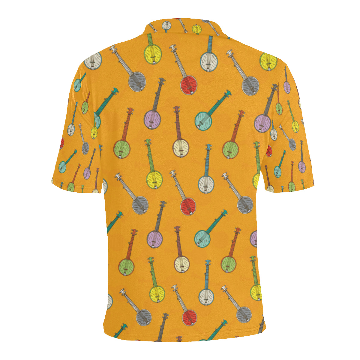 Banjo Pattern Print Design 02 Men Polo Shirt