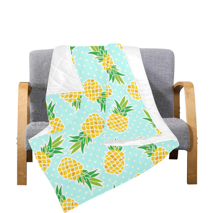 Pineapple Pattern Print Design PP01 Premium Quilt