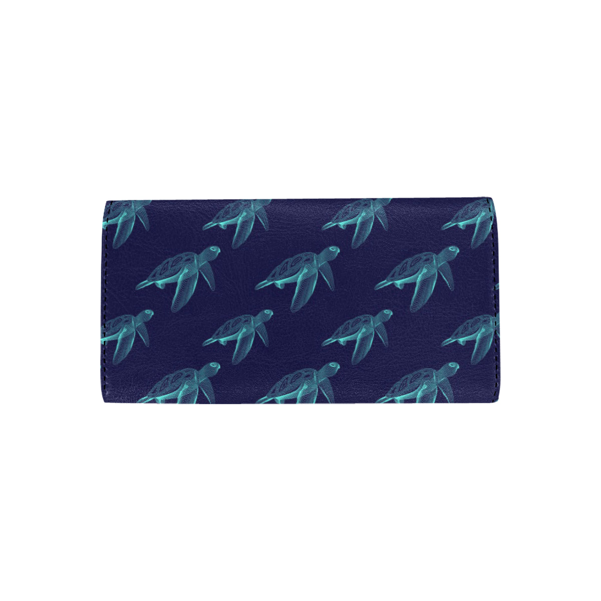 Sea Turtle Pattern Print Design T04 Women's Trifold Wallet