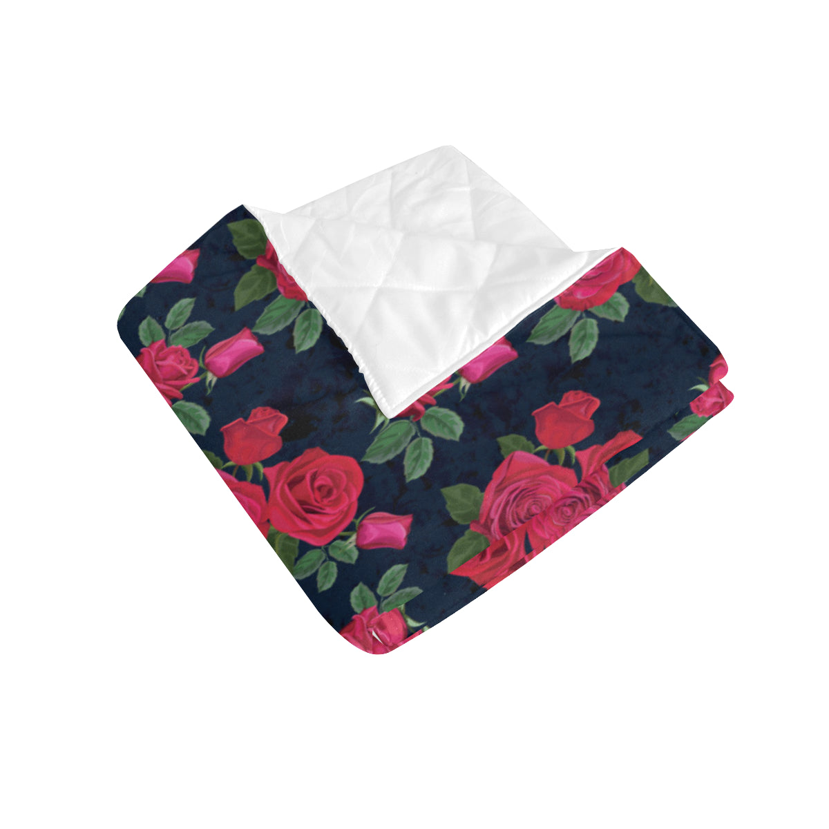 Rose Pattern Print Design A04 Premium Quilt