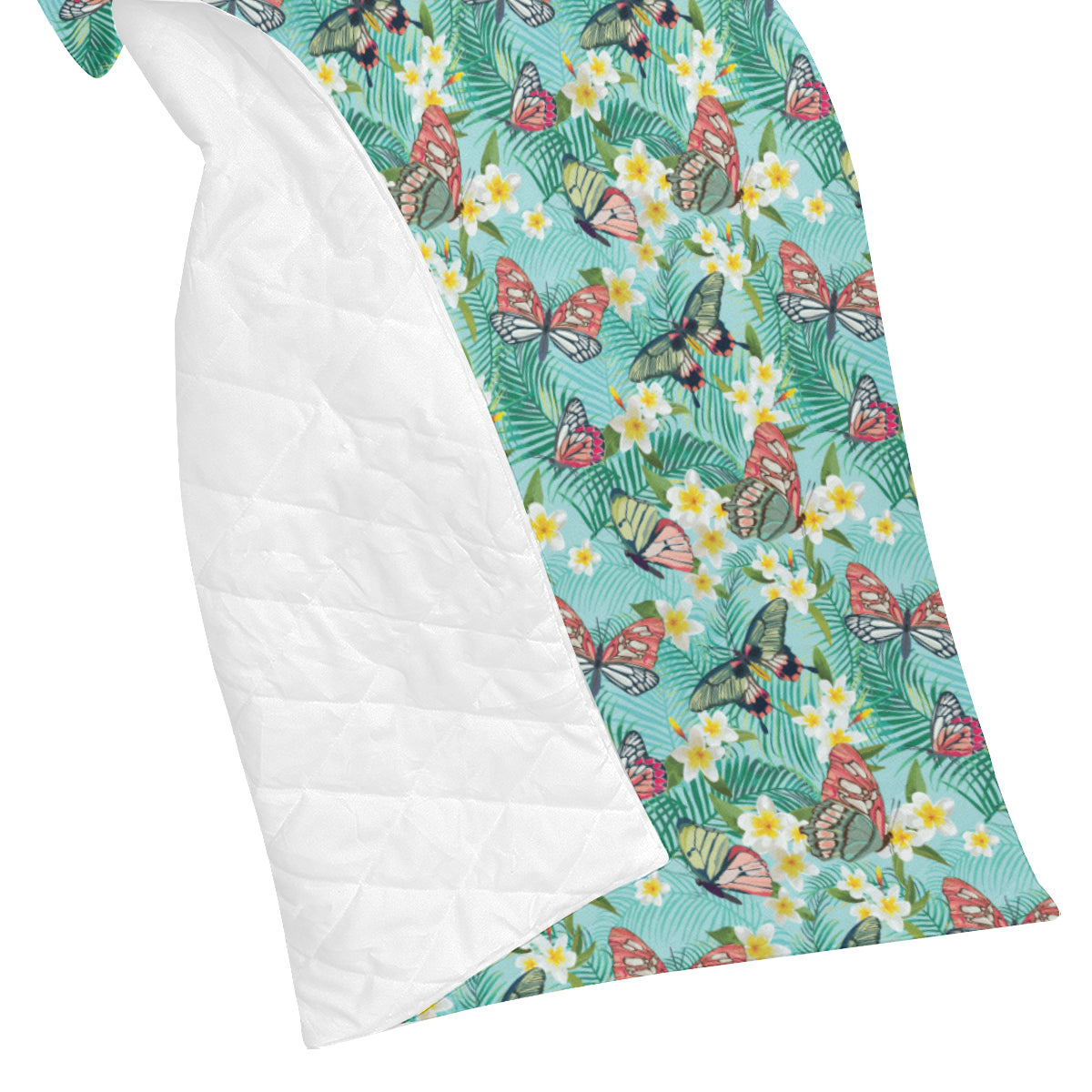 Butterfly Pattern Print Design 09 Premium Quilt