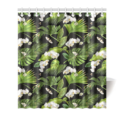 Tropical Flower Pattern Print Design TF026 Shower Curtain