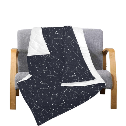 Constellation Pattern Print Design 03 Premium Quilt