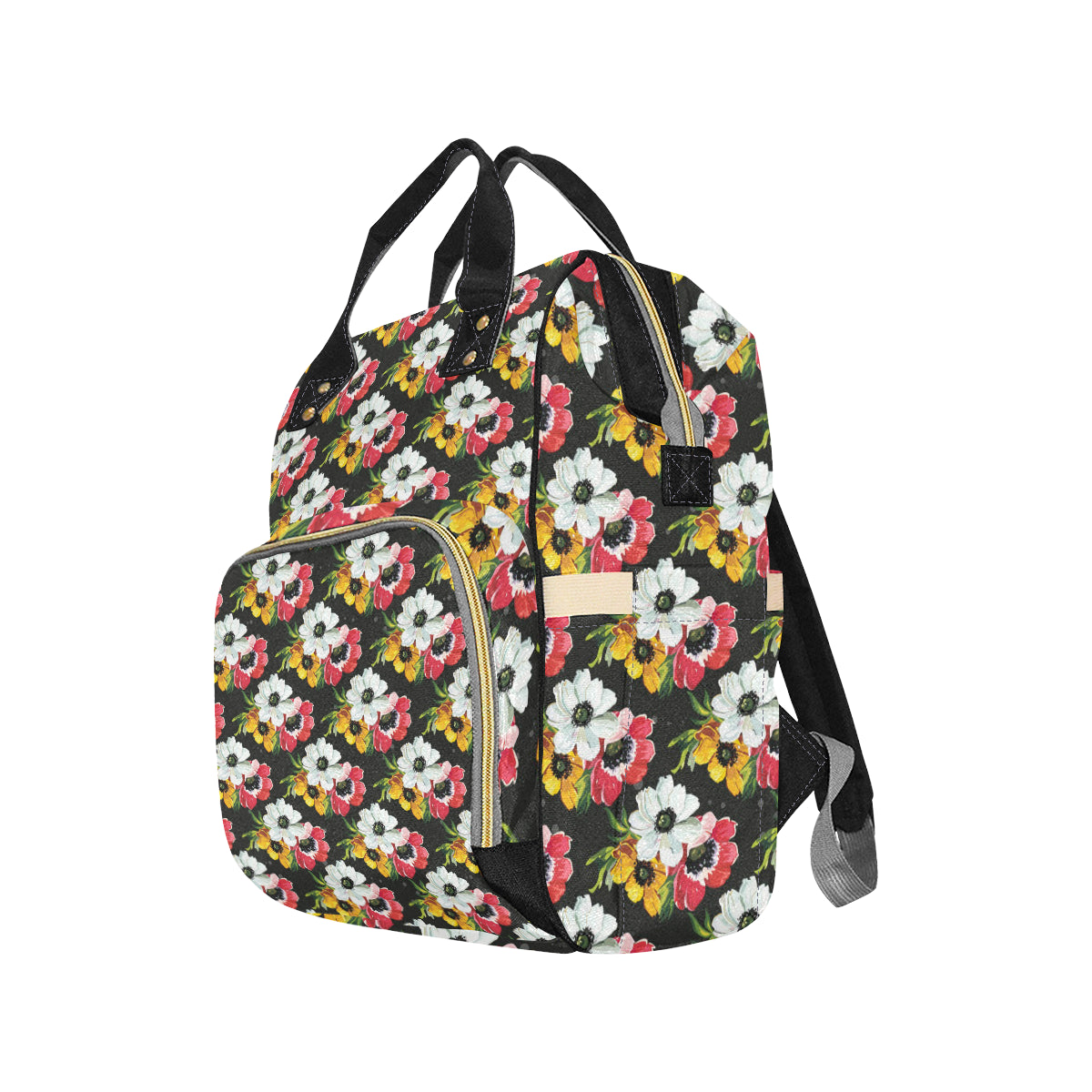 Anemone Pattern Print Design AM07 Diaper Bag Backpack