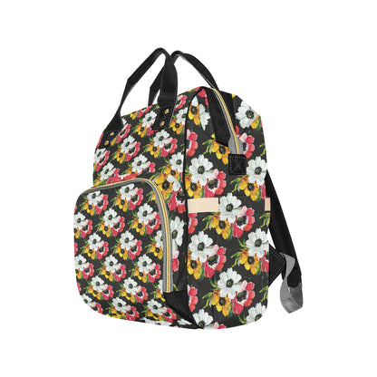 Anemone Pattern Print Design AM07 Diaper Bag Backpack