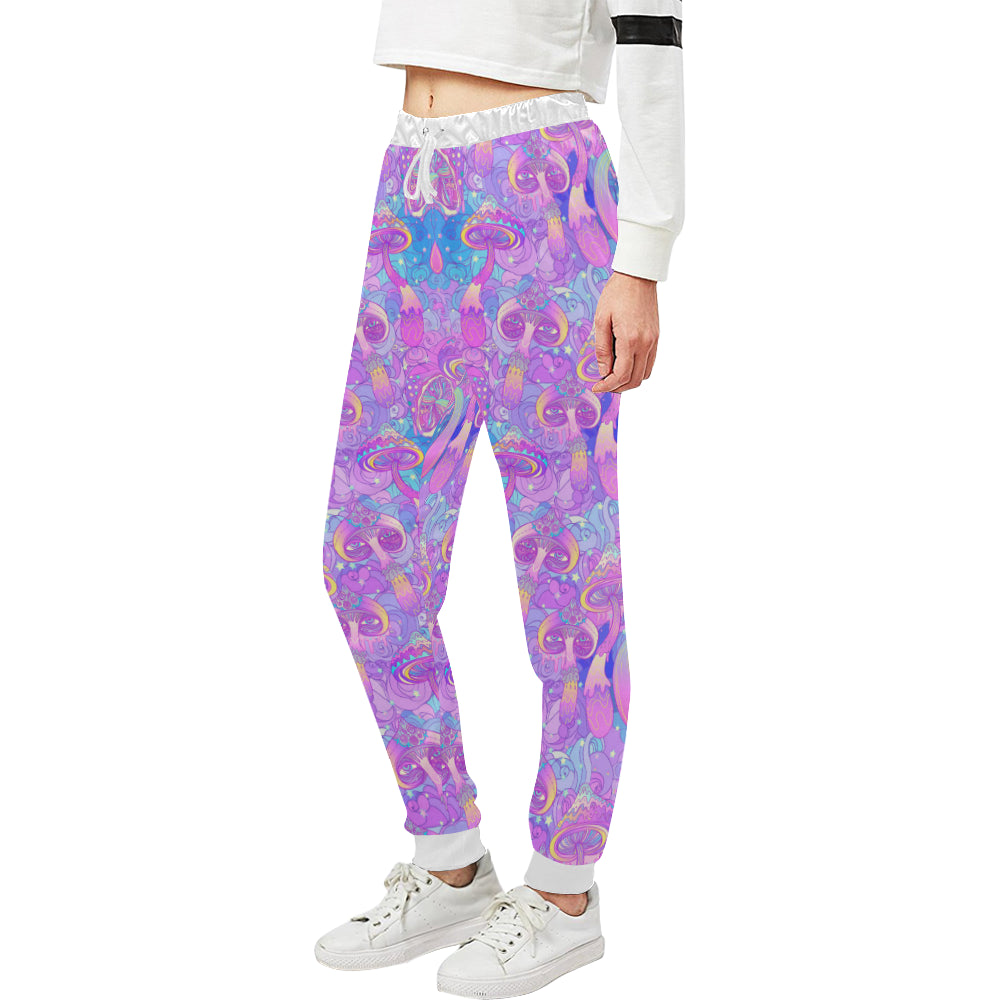 Psychedelic Trippy Mushroom Print Unisex Sweatpants