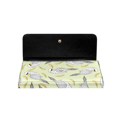 Parakeet Pattern Print Design A03 Women's Trifold Wallet