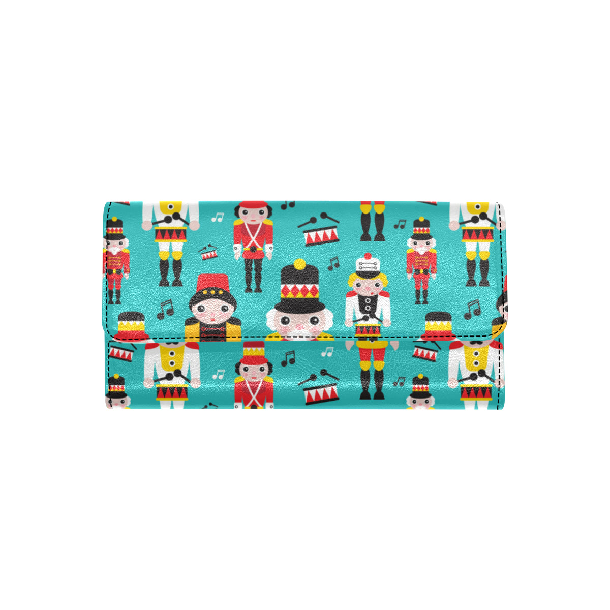Nutcracker Pattern Print Design A03 Women's Trifold Wallet