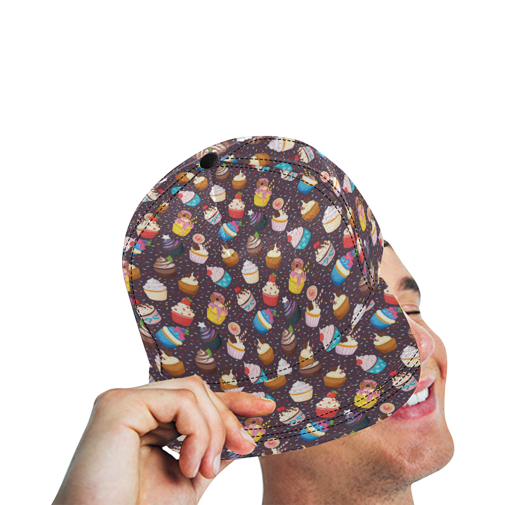 Cupcakes Party Print Pattern Snapback Cap