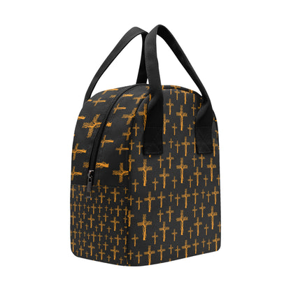 Christian Tree of Life Cross Design Insulated Lunch Bag