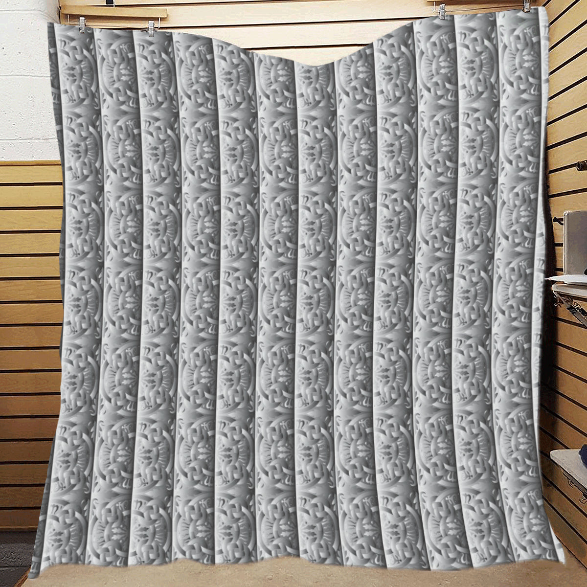 Celtic Pattern Print Design 03 Premium Quilt