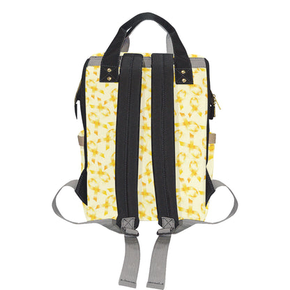 Childhood cancer Pattern Print Design 01 Diaper Bag Backpack
