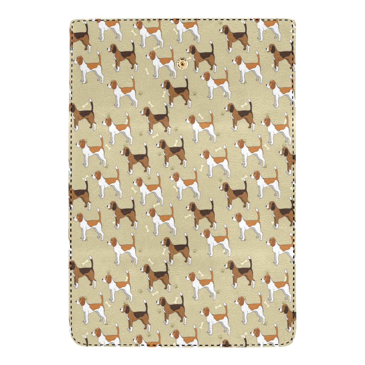 Beagle Pattern Print Design 01 Women's Trifold Wallet