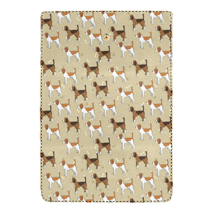 Beagle Pattern Print Design 01 Women's Trifold Wallet