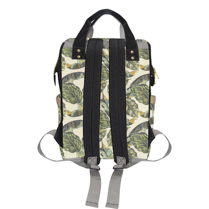 Banana Leaf Pattern Print Design BL08 Diaper Bag Backpack