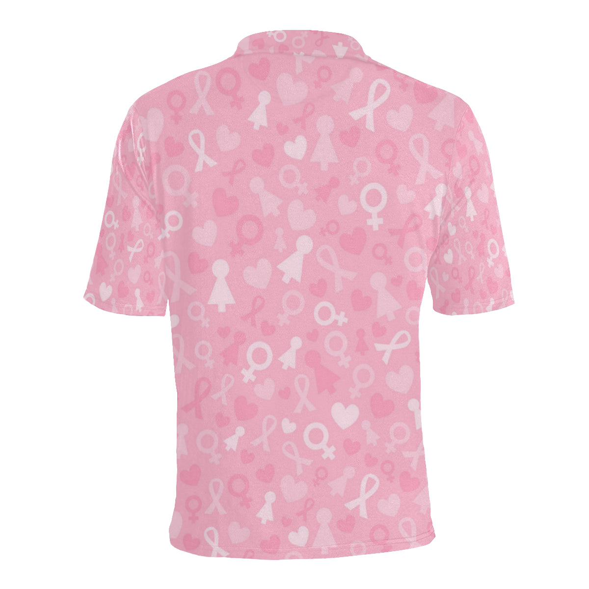Breast cancer Pattern Print Design 01 Men Polo Shirt