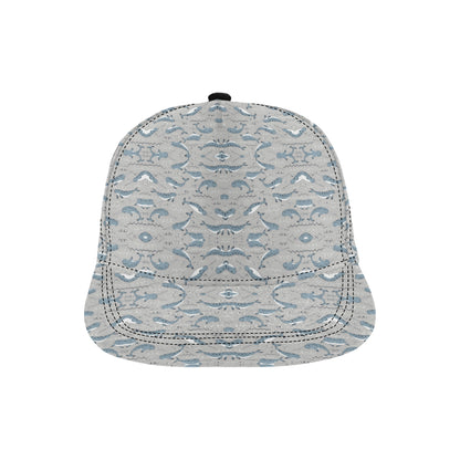 Narwhal Pattern Print Snapback Cap