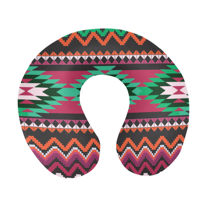 Mexican Pattern Print Design 01 U-Shaped Travel Neck Pillow