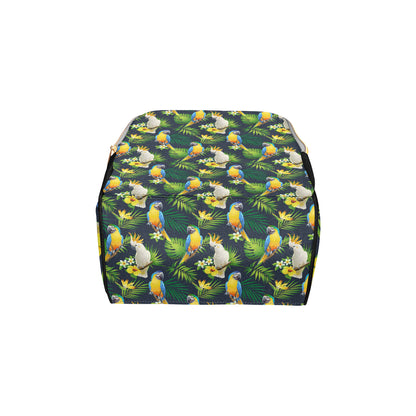 Parrot Pattern Print Design A03 Diaper Bag Backpack