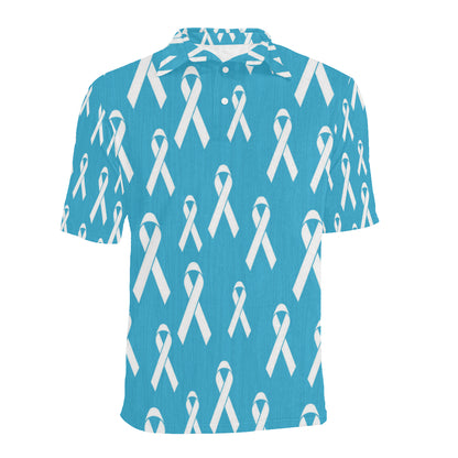 Liver cancer Pattern Print Design 01 Men Polo Shirt