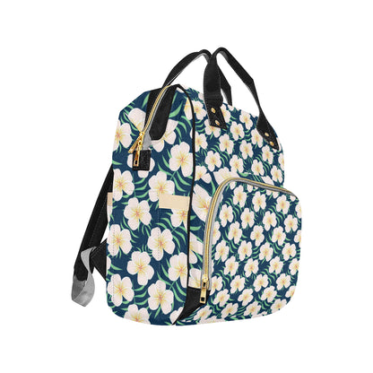 Pink Plumeria Pattern Print Design PM016 Diaper Bag Backpack