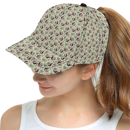 Rooster Print Design Snapback Cap
