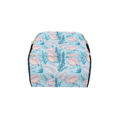 Tropical Flower Pattern Print Design TF01 Diaper Bag Backpack
