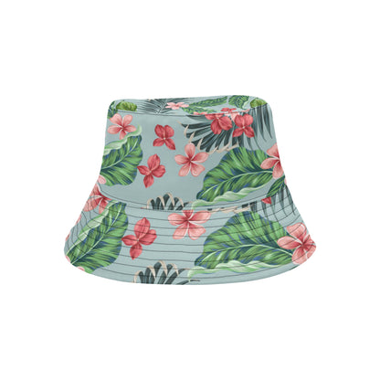 Plumeria Pattern Print Design PM027 Unisex Bucket Hat