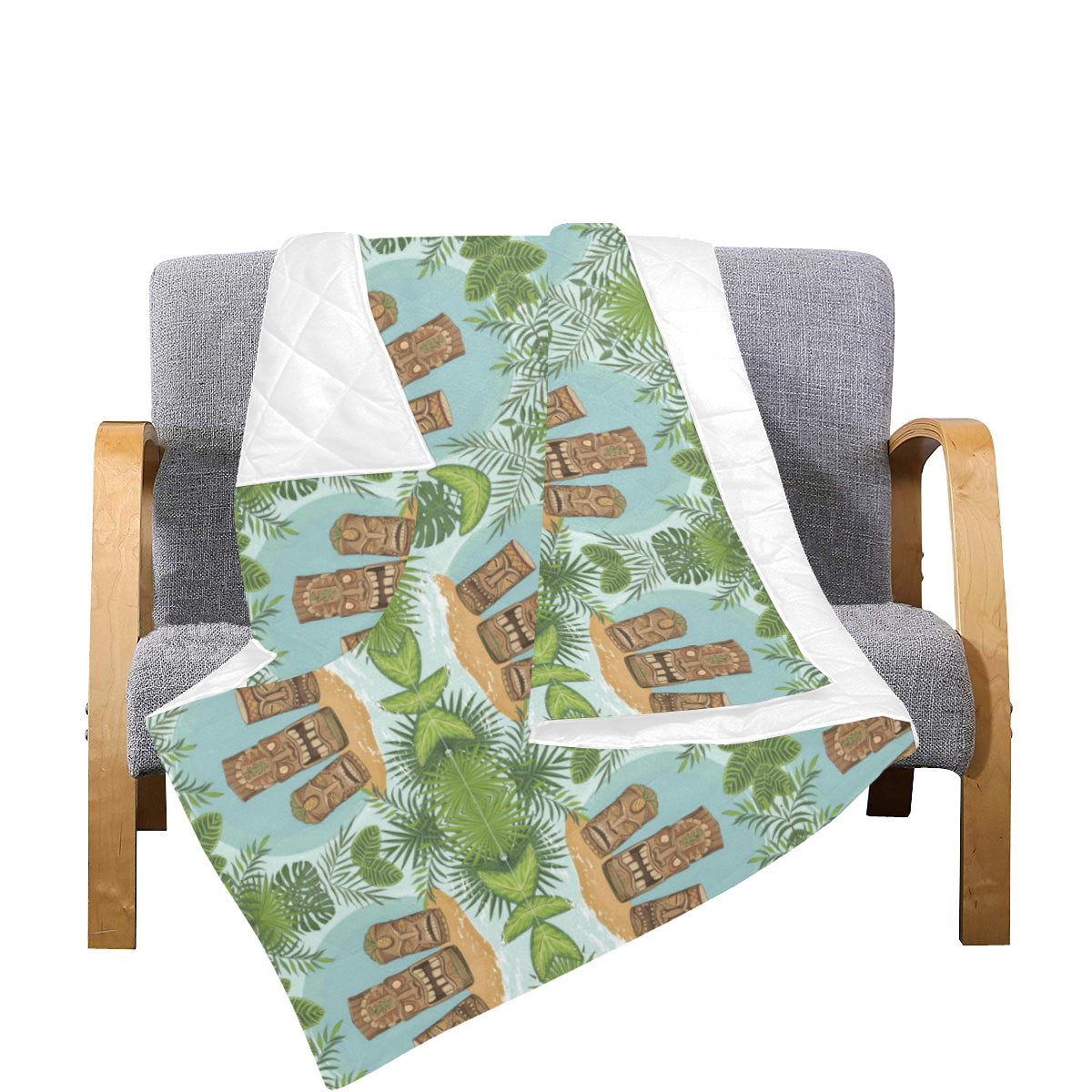 Tiki Wood Island Premium Quilt