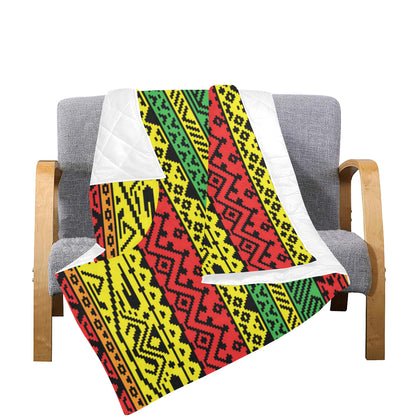 Rastafarian Pattern Print Design A02 Premium Quilt