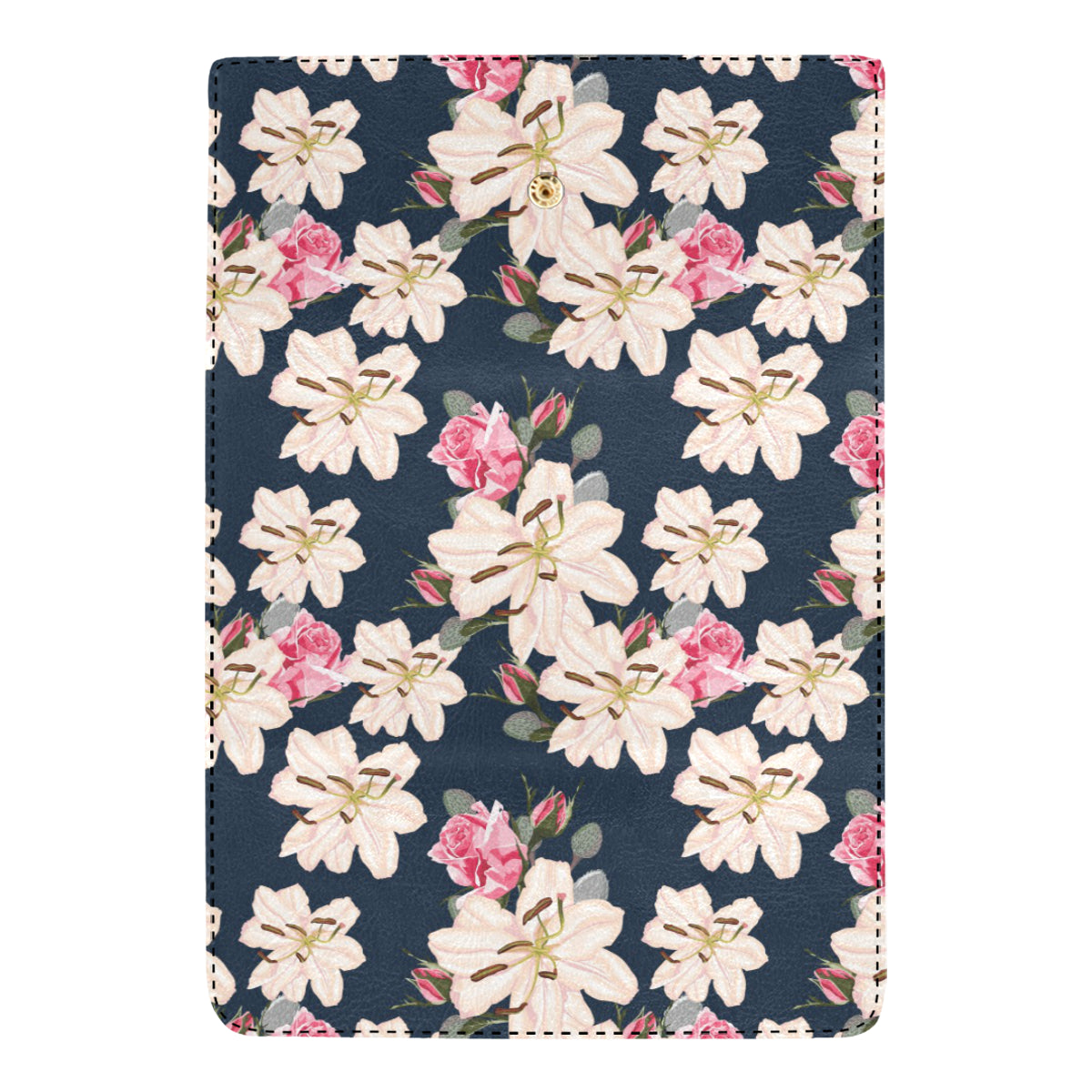 Lily Pattern Print Design LY04 Women's Trifold Wallet