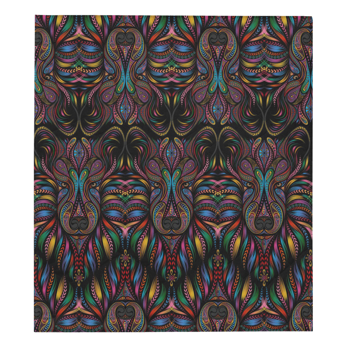 Colorful Art Wolf Premium Quilt
