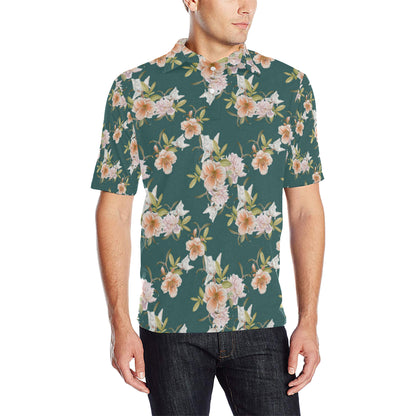 Iris Pattern Print Design IR01 Men Polo Shirt