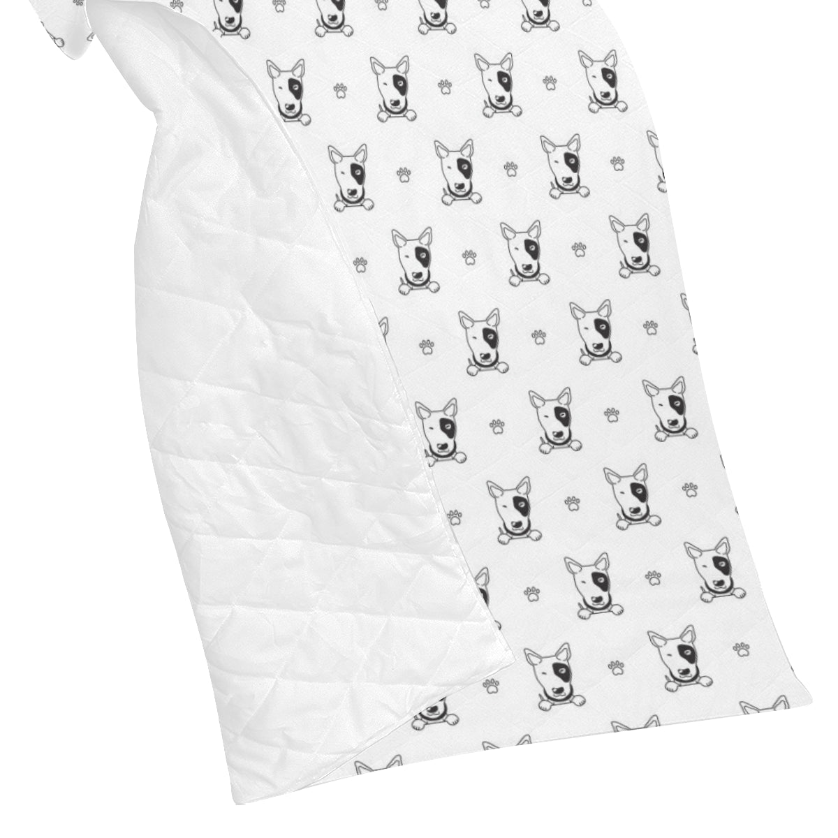 Bull Terriers Pattern Print Design 06 Premium Quilt