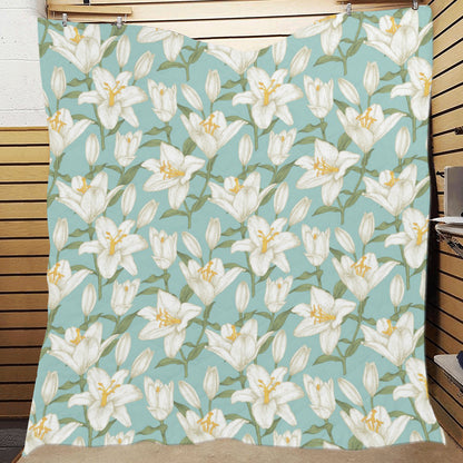 Lily Pattern Print Design LY09 Premium Quilt