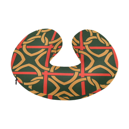 Irish Pattern Print Design 01 U-Shaped Travel Neck Pillow
