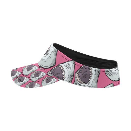 Great White Shark Pattern Print Design 01 Unisex Sun Visor
