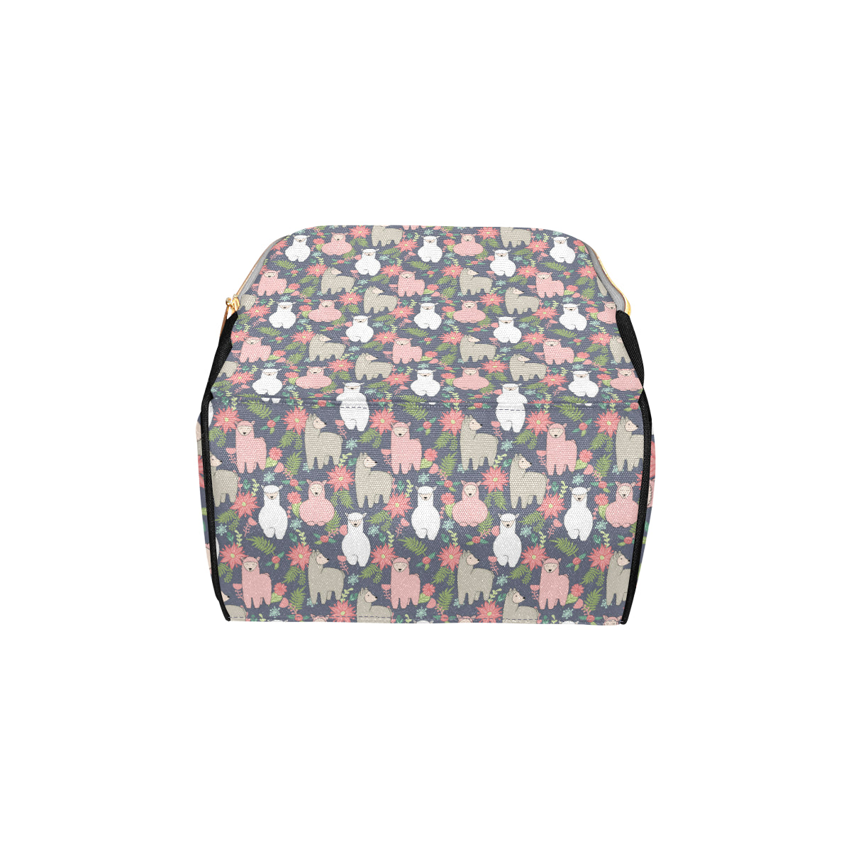 Alpaca Pattern Print Design 03 Diaper Bag Backpack