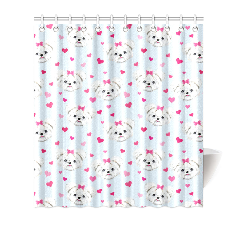 Maltese Pattern Print Design 03 Shower Curtain